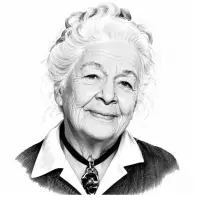 Ida Rolf, portrait illustration